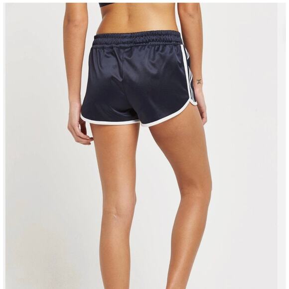 Adidas Women's Originals London Slim 70s Shorts - Navy Blue - Small - Picture 8 of 9